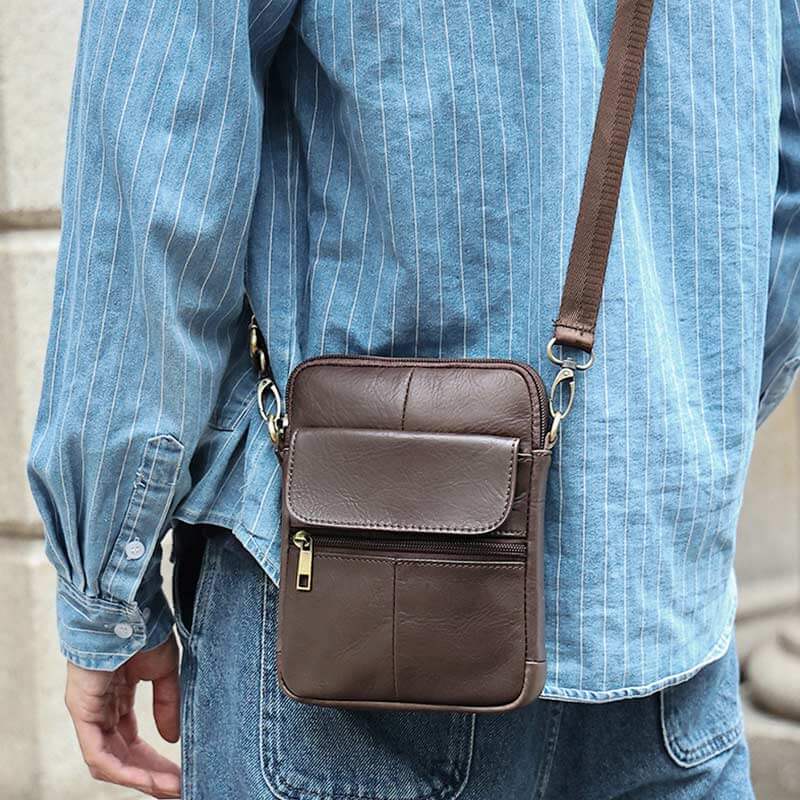 Men's Leather Shoulder Bag