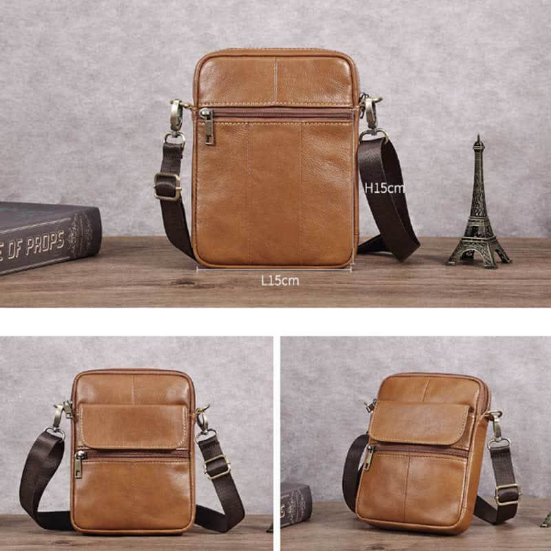 Men's Leather Shoulder Bag
