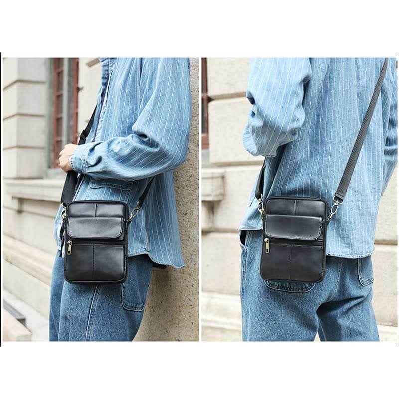 Men's Leather Shoulder Bag