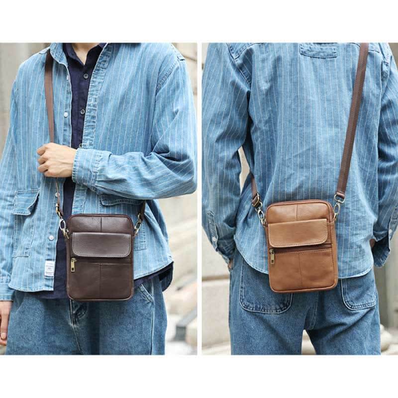 Men's Leather Shoulder Bag