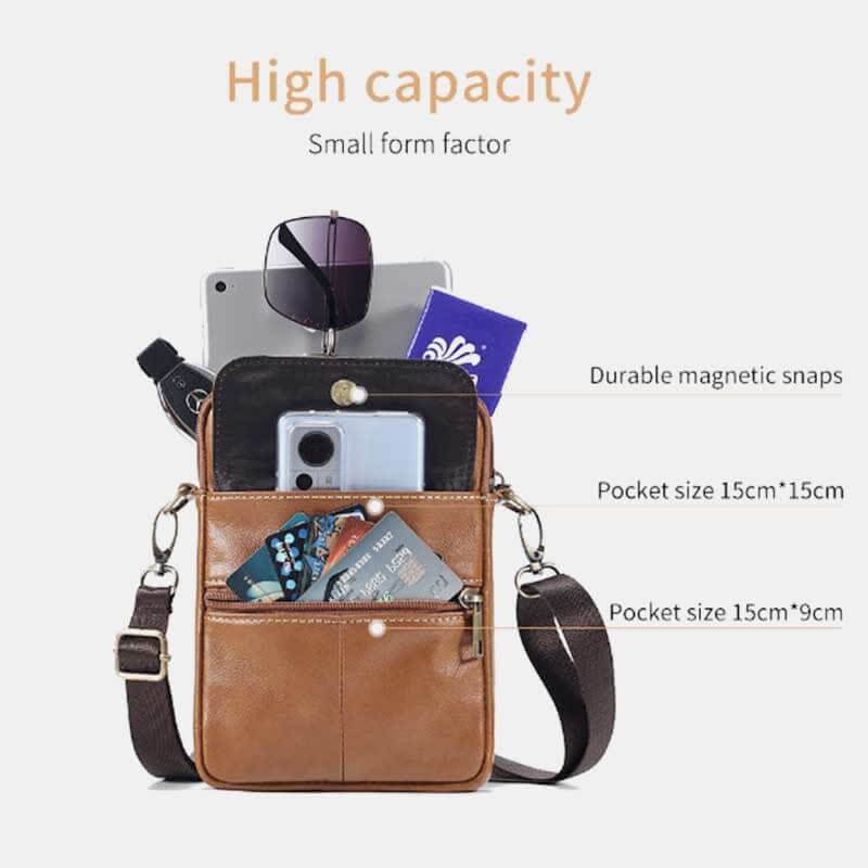 Men's Leather Shoulder Bag