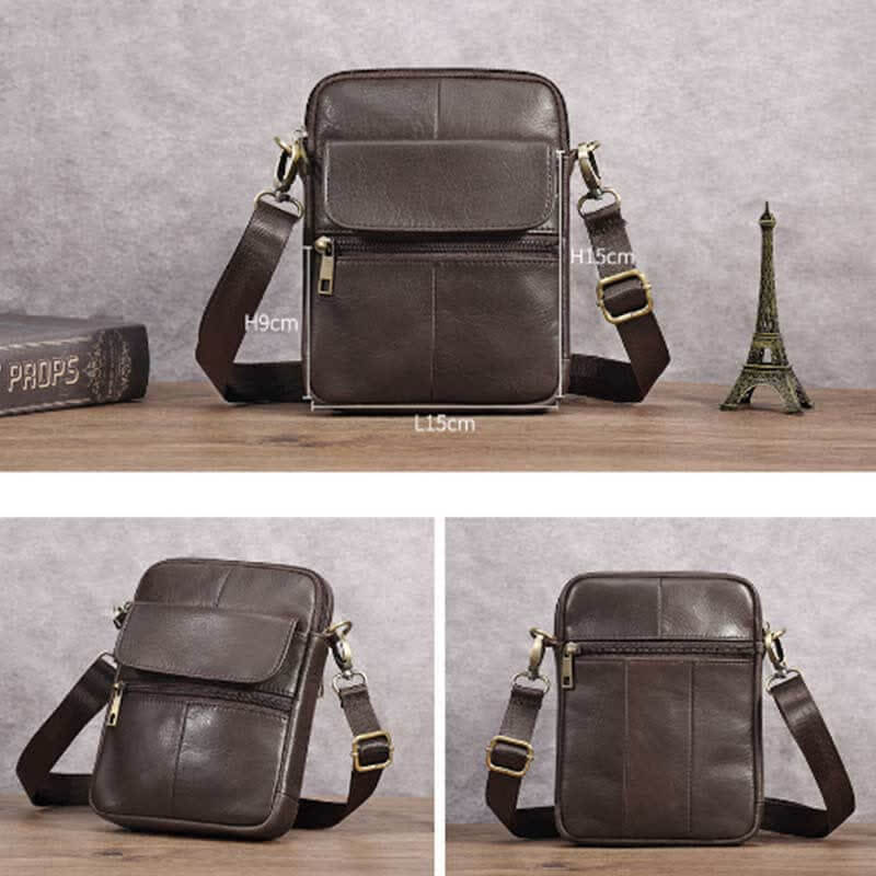 Men's Leather Shoulder Bag