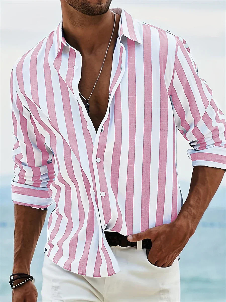 Men's Long-Sleeve Button-Down Shirt