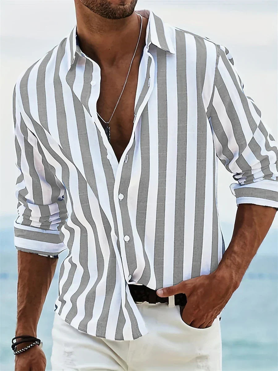 Men's Long-Sleeve Button-Down Shirt