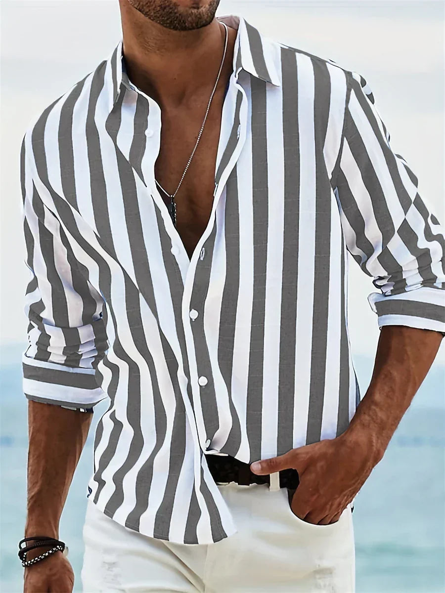 Men's Long-Sleeve Button-Down Shirt