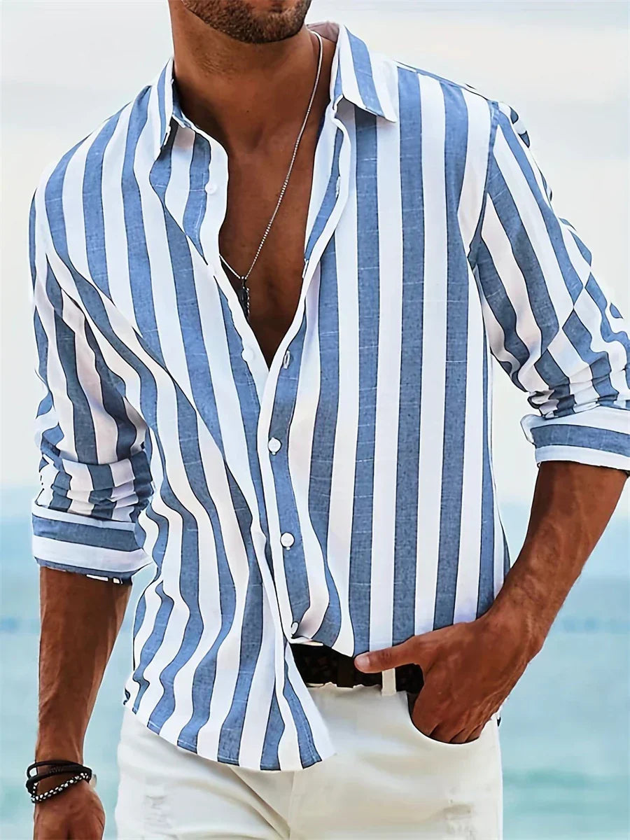 Men's Long-Sleeve Button-Down Shirt