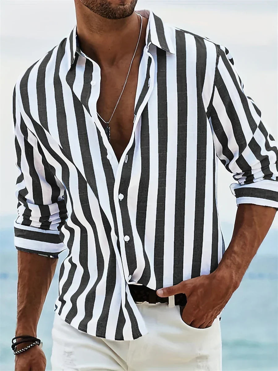 Men's Long-Sleeve Button-Down Shirt