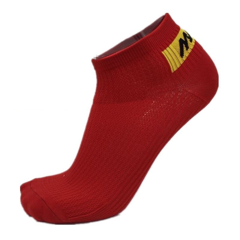 Men's Low-Cut Ankle Cycling Socks with Breathable Mesh and Arch Support