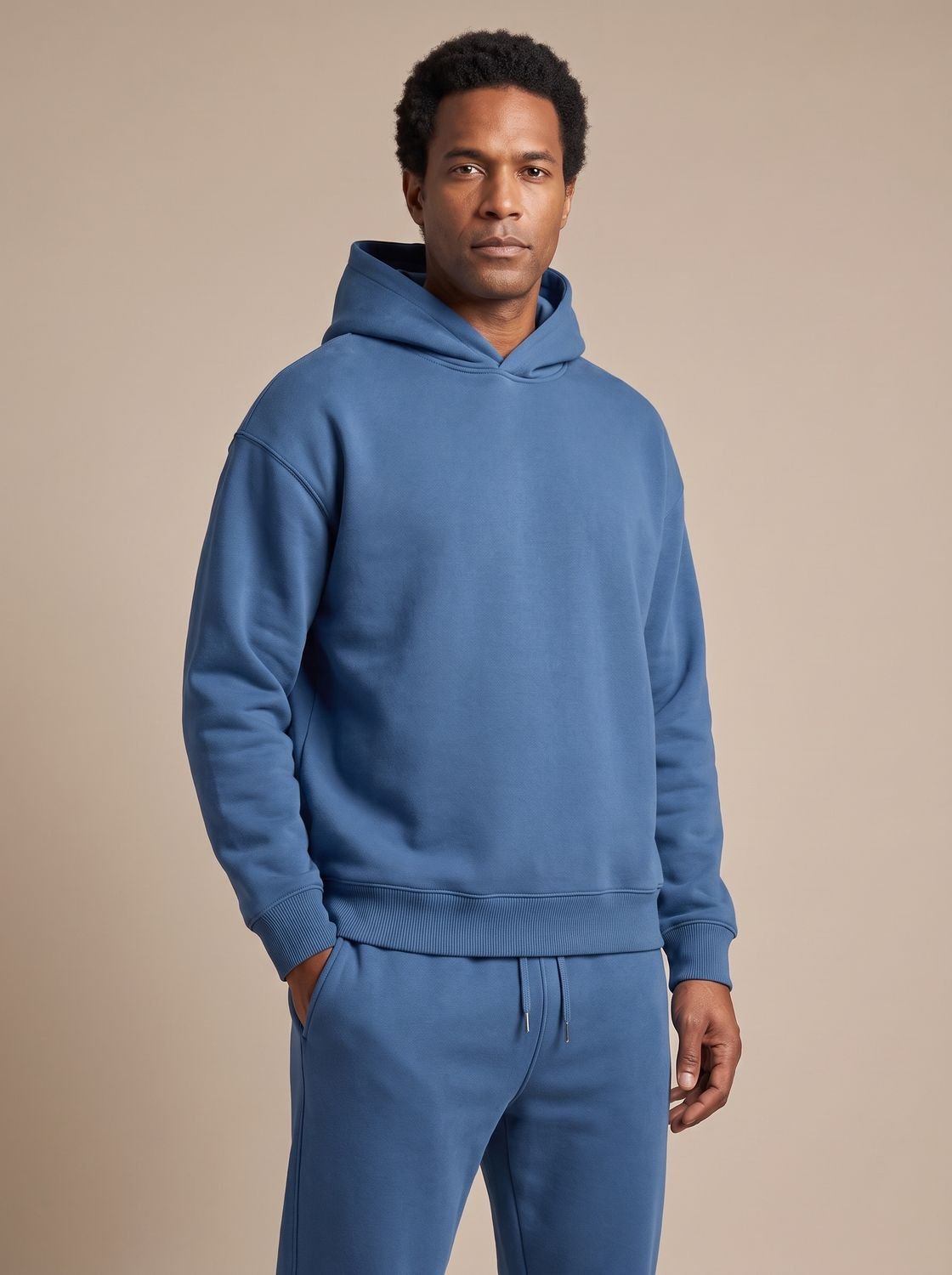 Men's Oversized Fleece Hoodie and Jogger Tracksuit Set