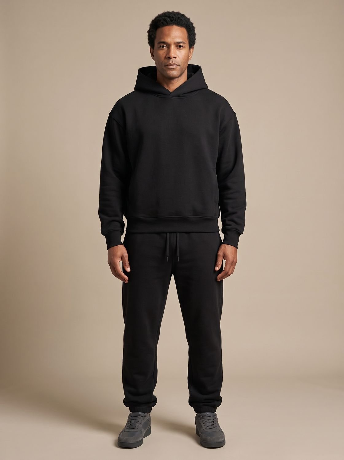 Men's Oversized Fleece Hoodie and Jogger Tracksuit Set