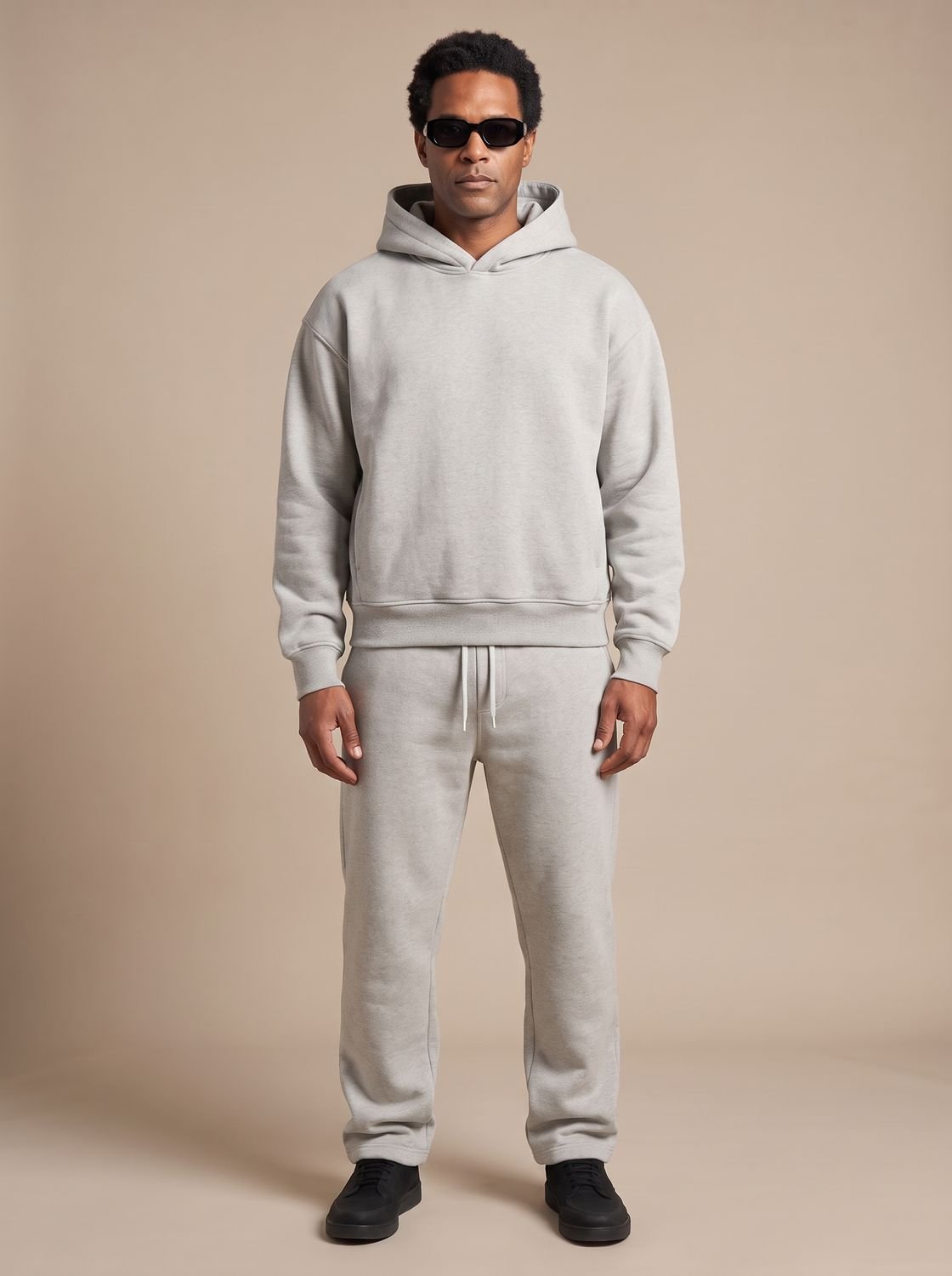 Men's Oversized Fleece Hoodie and Jogger Tracksuit Set