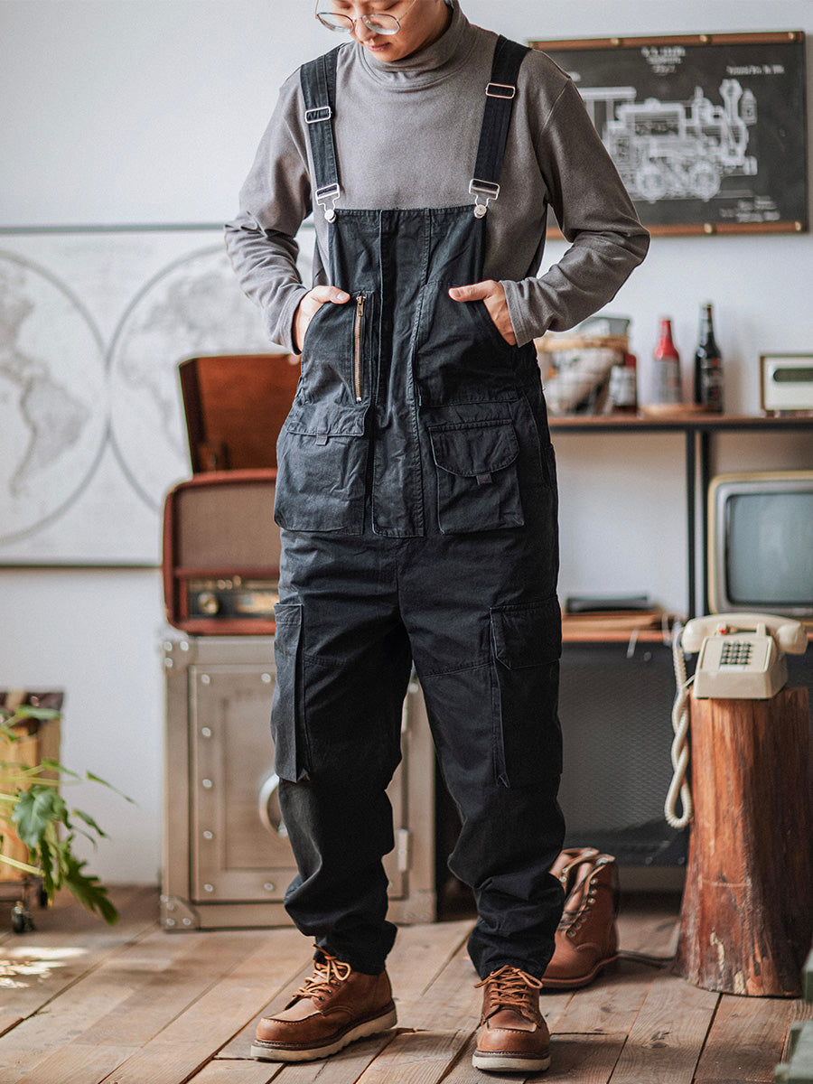 Men's Relaxed Fit Utility Cargo Overalls