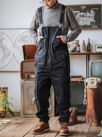 Men's Relaxed Fit Utility Cargo Overalls