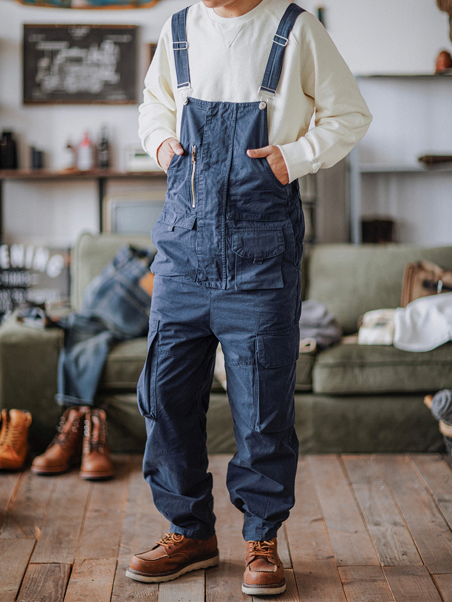 Men's Relaxed Fit Utility Cargo Overalls