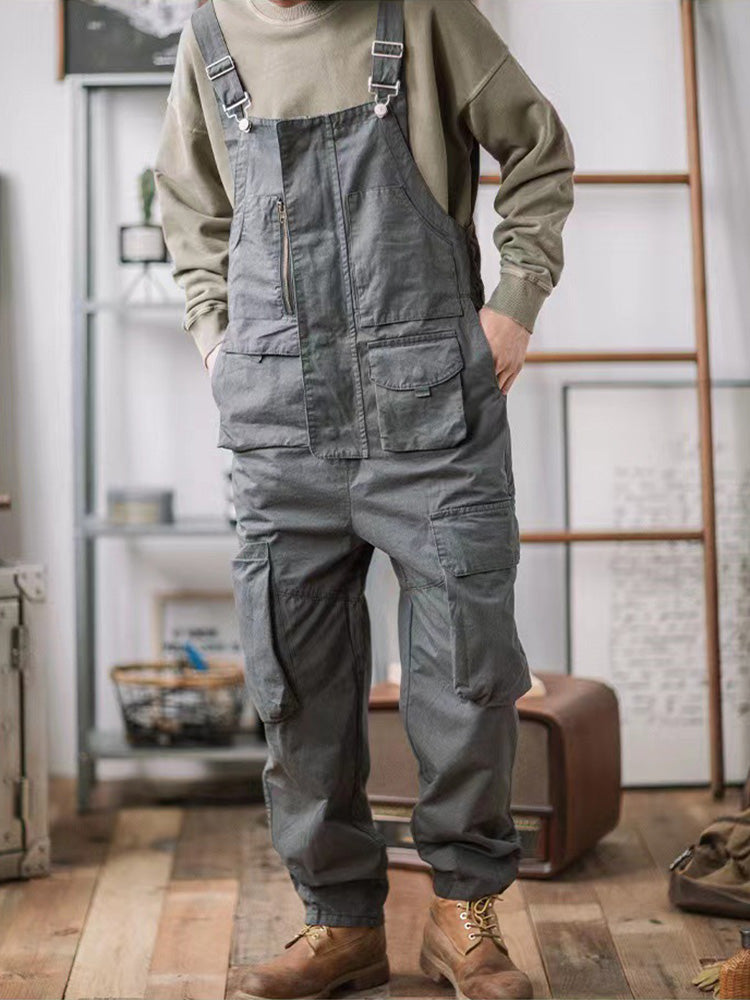 Men's Relaxed Fit Utility Cargo Overalls