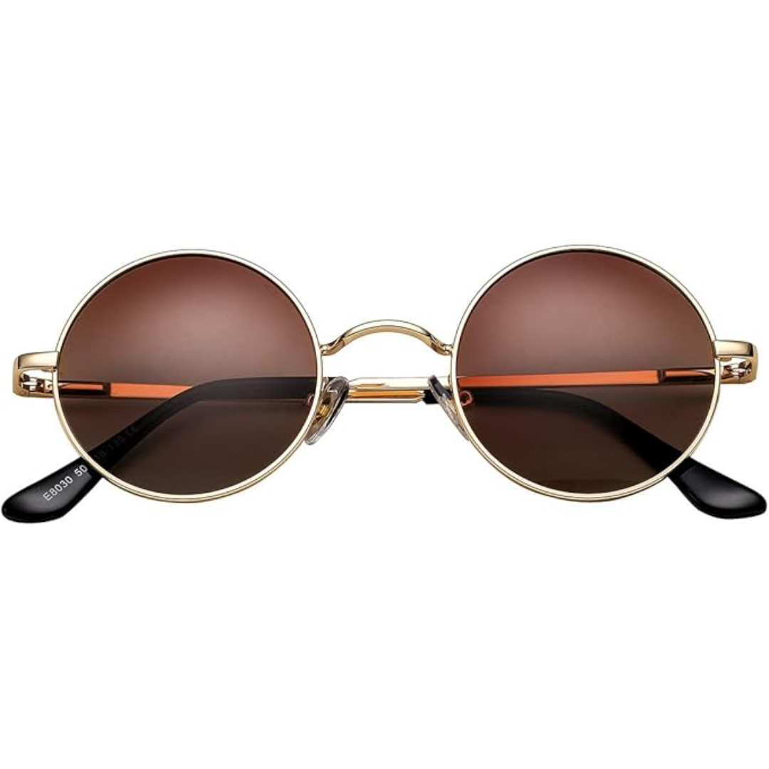 Men's Retro Round Polarized Sunglasses