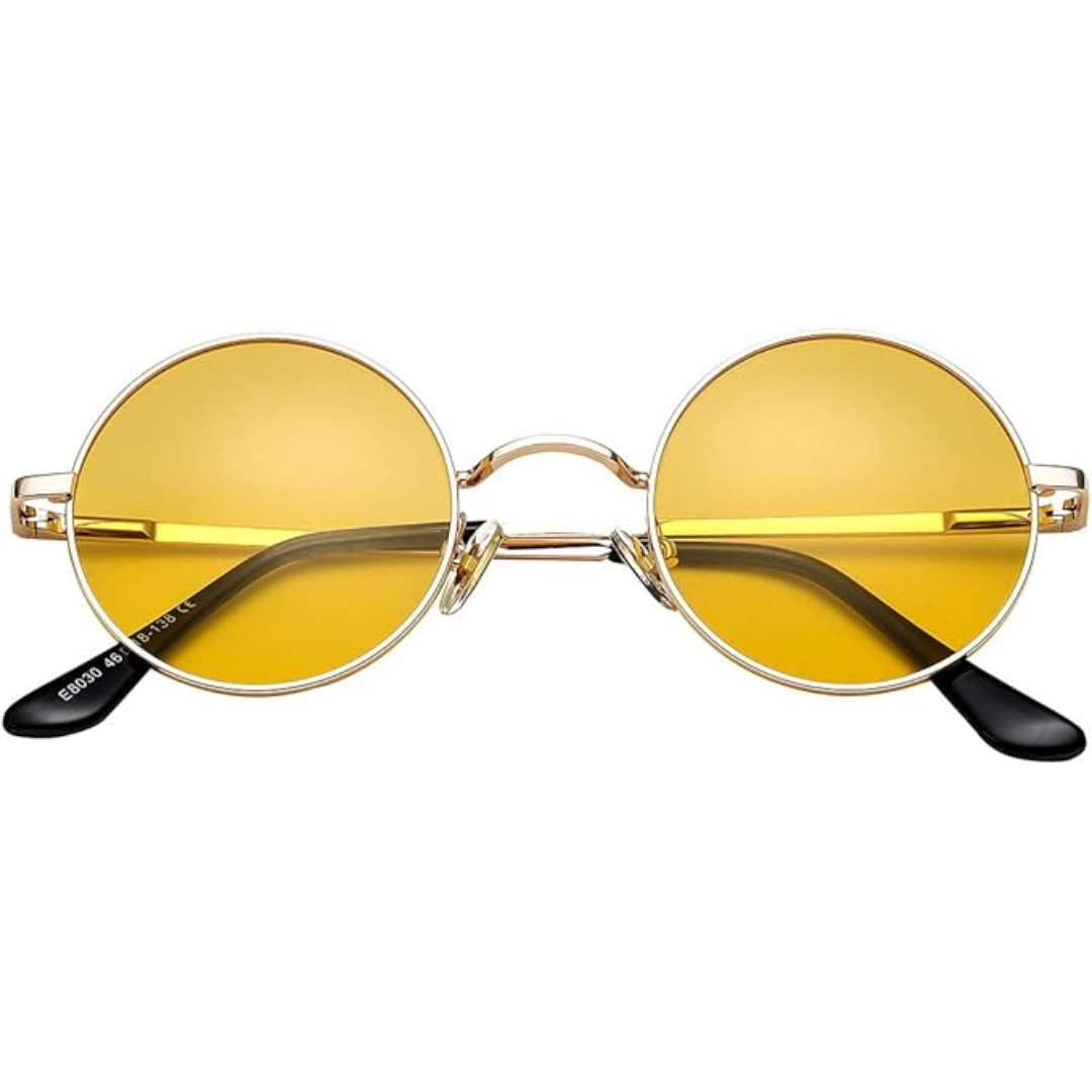 Men's Retro Round Polarized Sunglasses