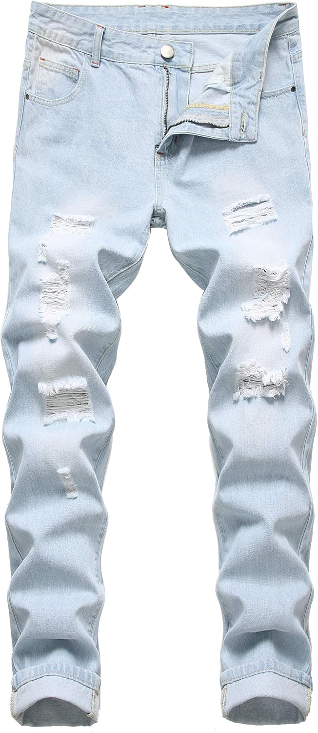 Men's Slim-Fit Ripped Jeans