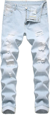 Men's Slim-Fit Ripped Jeans