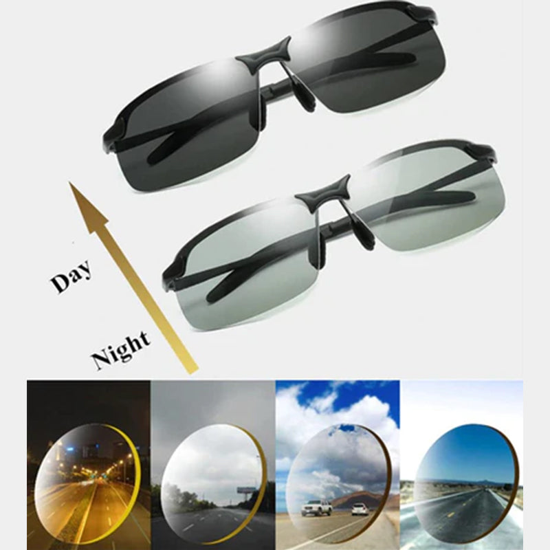 Men's Sunglasses with Photochromic Polarized Lenses