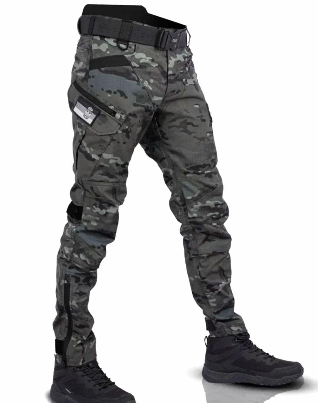 Men's Tactical Multi-Pocket Straight-Leg Cargo Pants