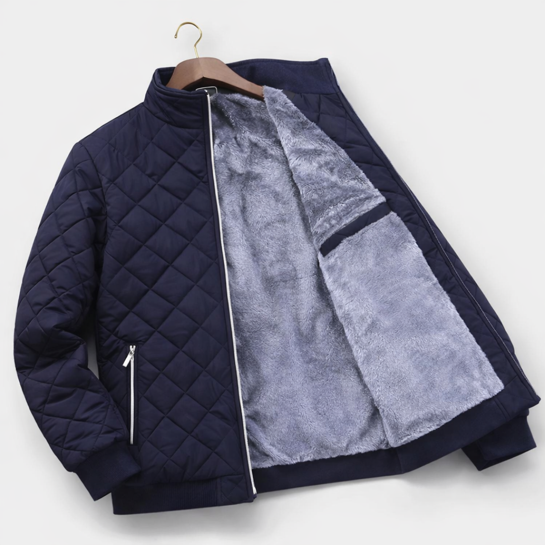Men's Warm Quilted Jacket - Classic Lightweight Thermal & Transitional Jacket