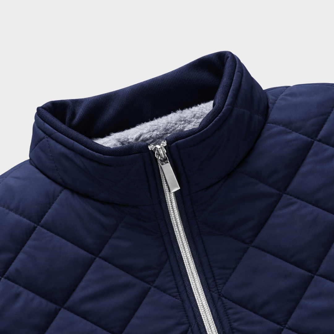 Men's Warm Quilted Jacket - Classic Lightweight Thermal & Transitional Jacket