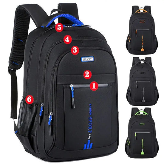 Men's Waterproof Backpack with Spacious Pockets for Daily Use
