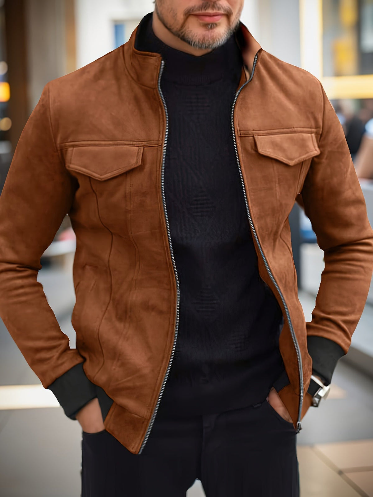 Men's Winter Jacket – Windproof & Warm for Icy Days