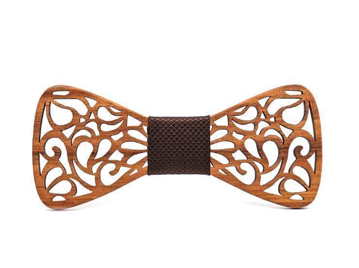 Men's Wooden Bow Tie - Koi