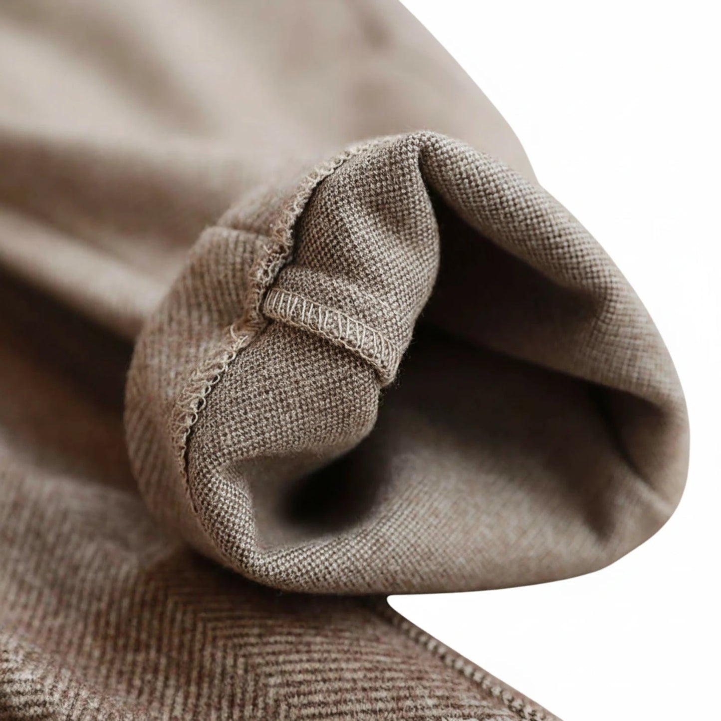 Herringbone Straight Leg Dress Pants for Men