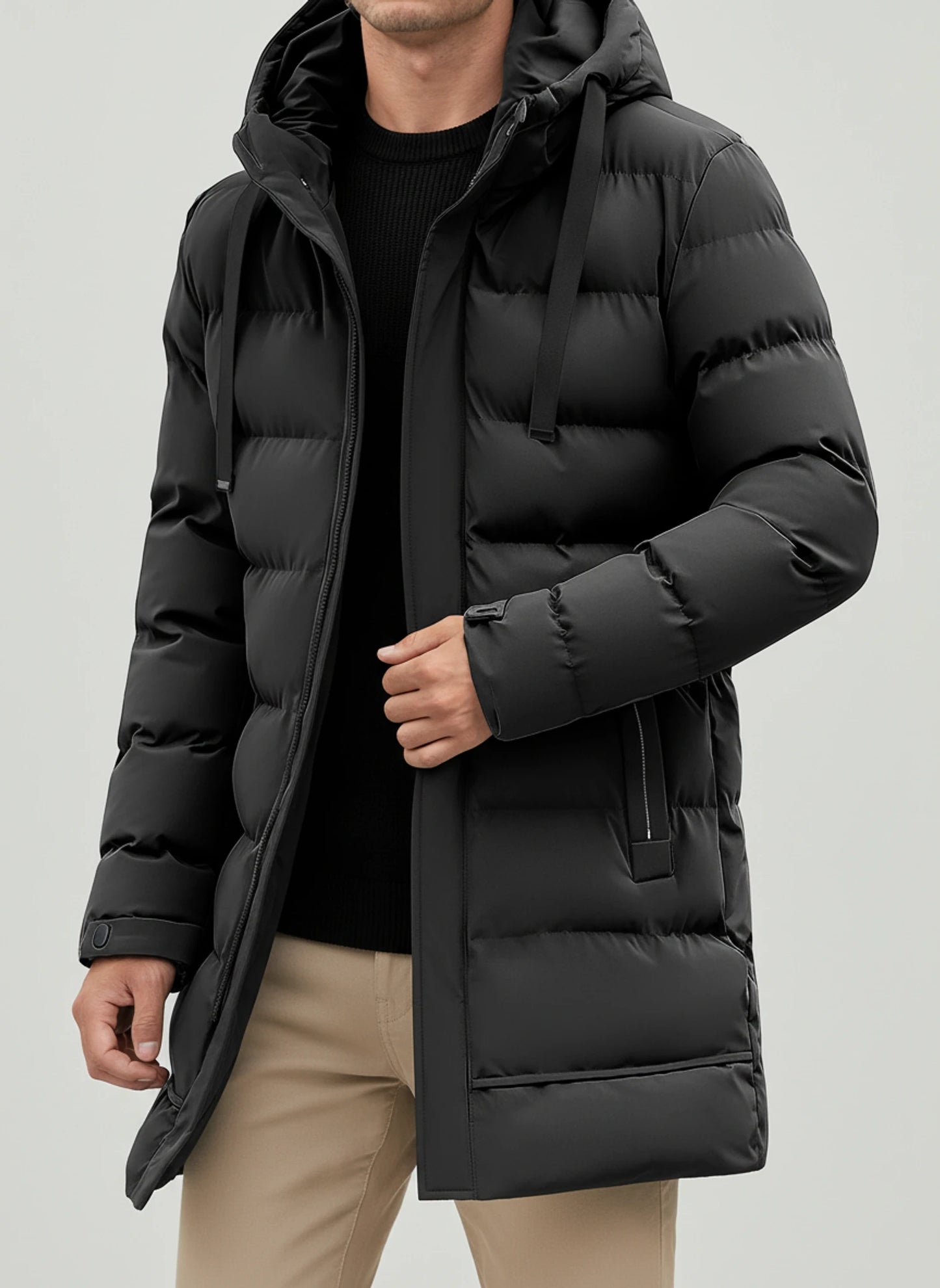 Hooded Puffer Jacket for Men