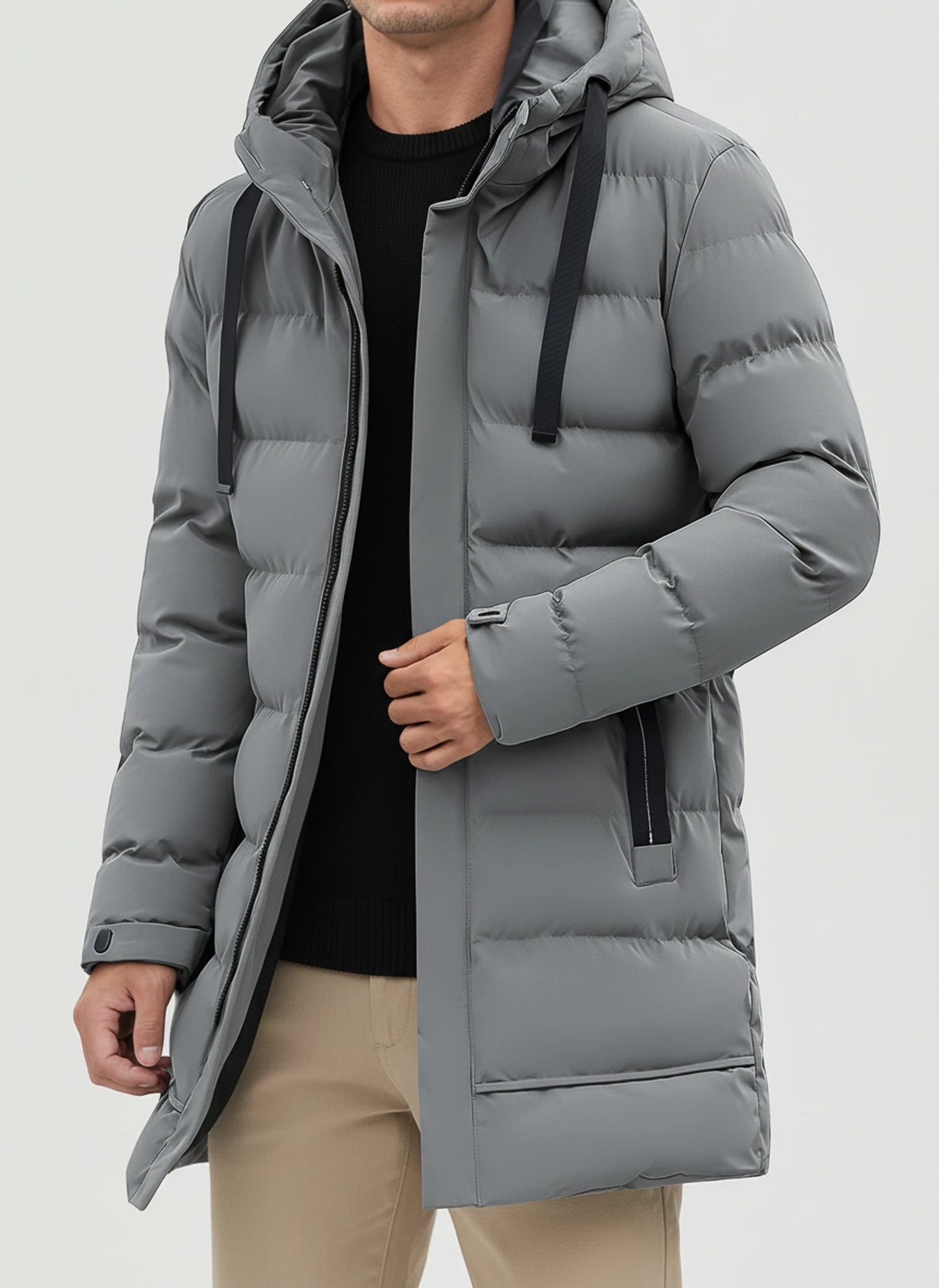 Hooded Puffer Jacket for Men
