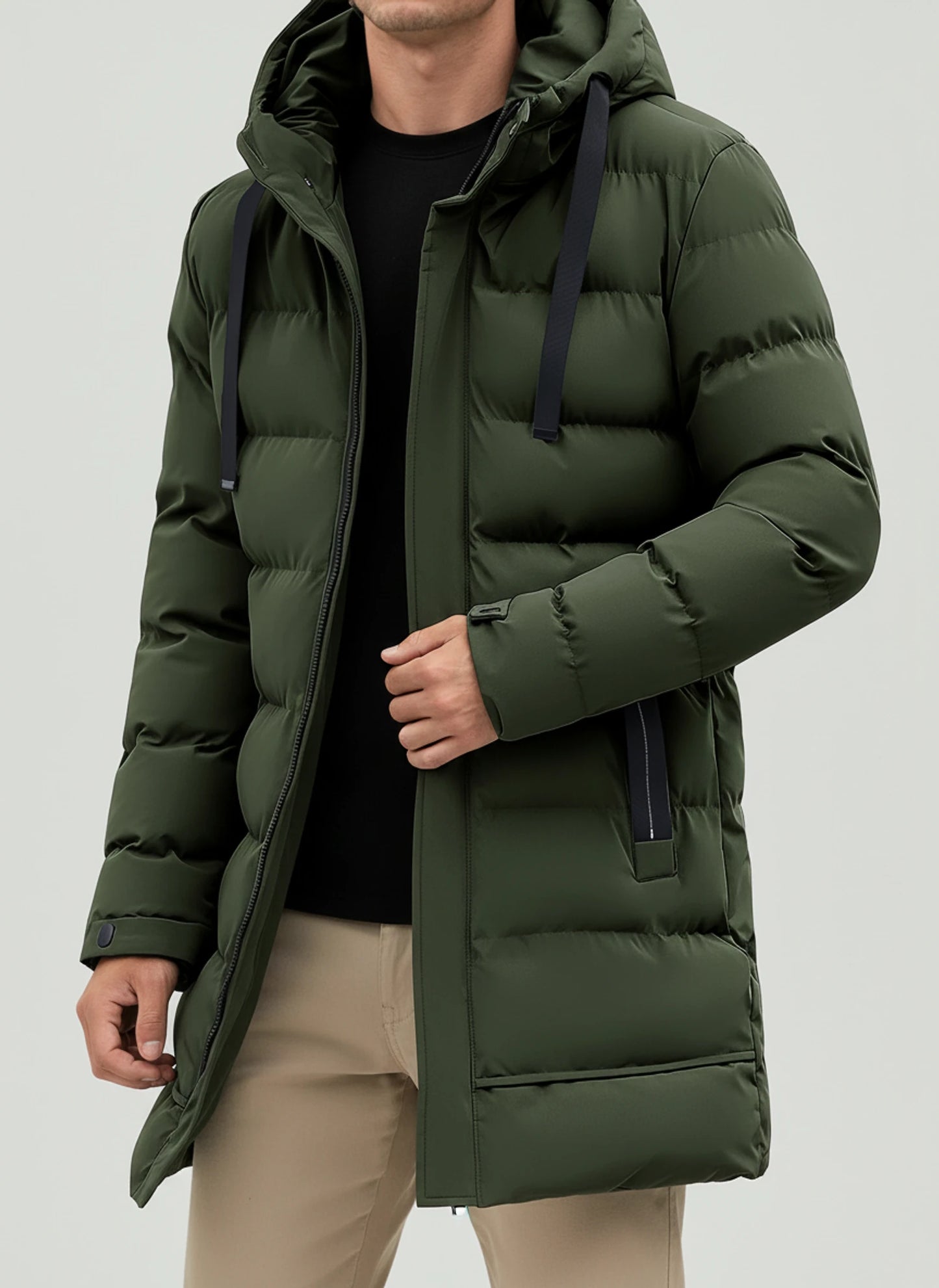 Hooded Puffer Jacket for Men