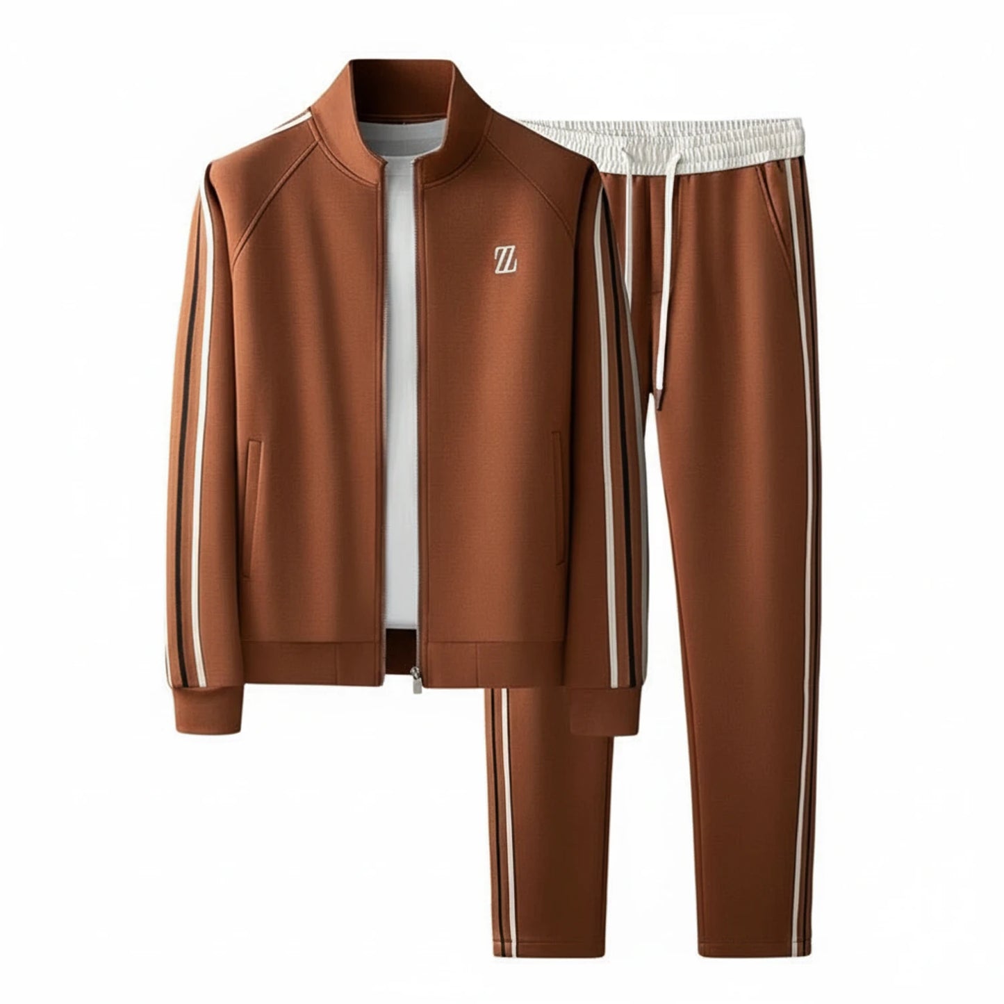 Zip-Up Tracksuit Set for Men