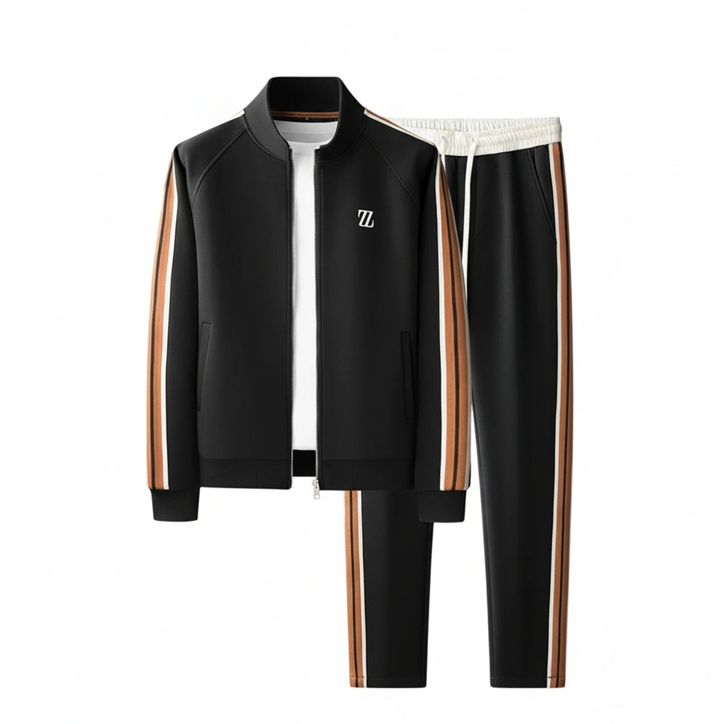 Zip-Up Tracksuit Set for Men