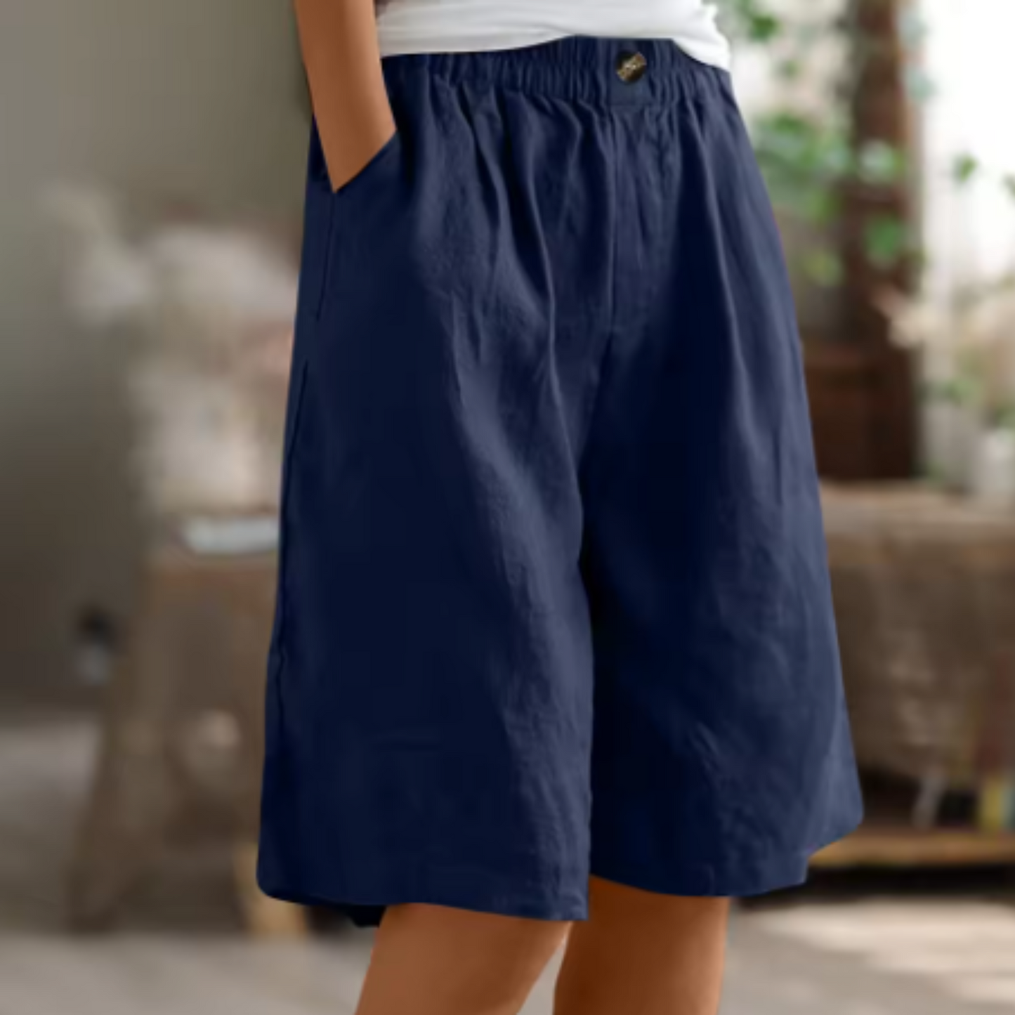 Image of Michele | Women's High-Waisted Culotte Shorts