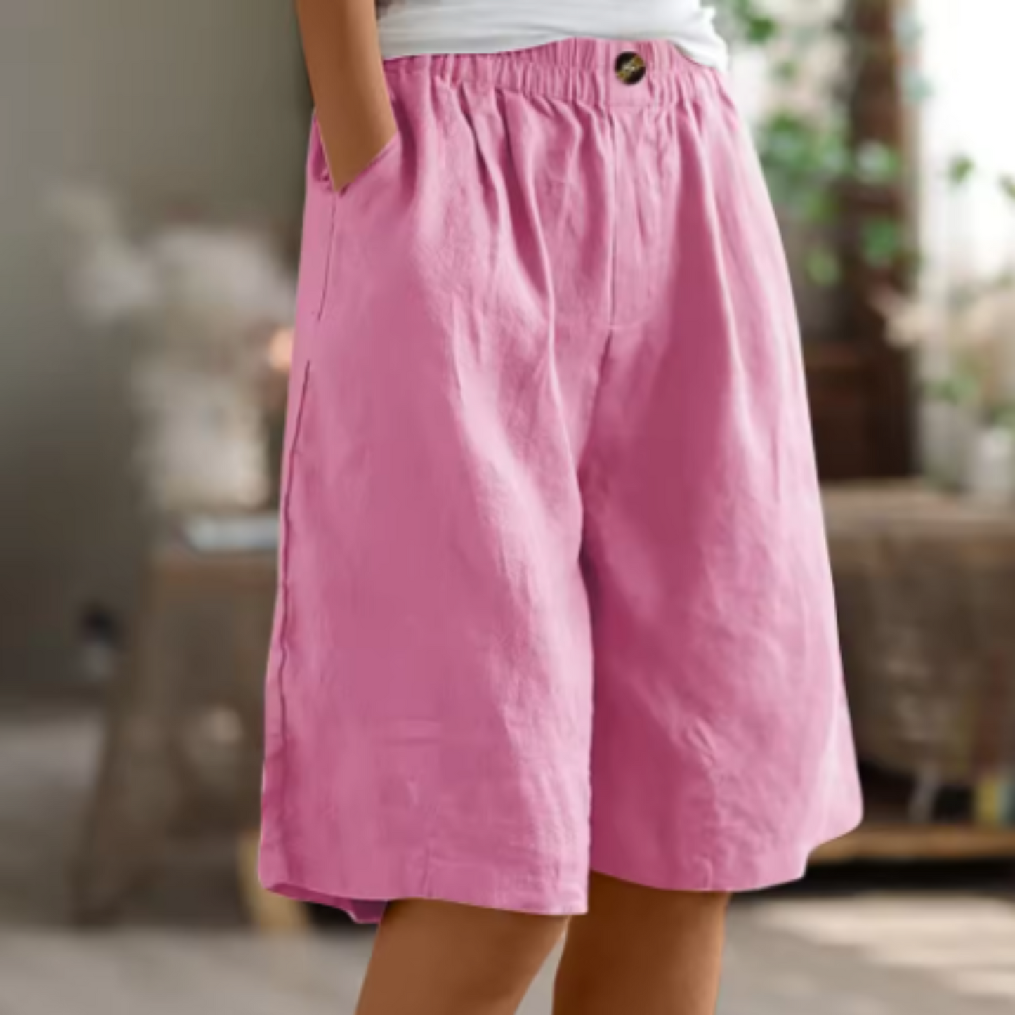 Image of Michele | Women's High-Waisted Culotte Shorts