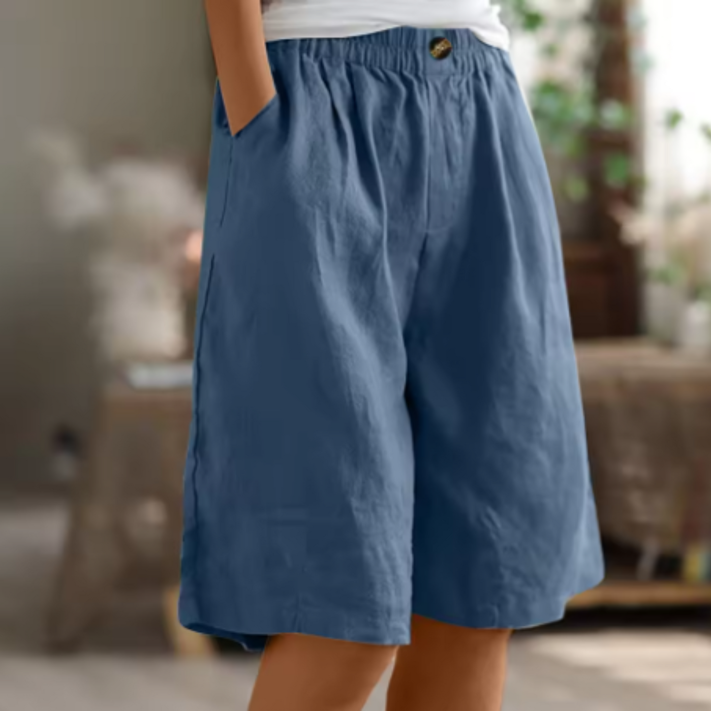 Image of Michele | Women's High-Waisted Culotte Shorts
