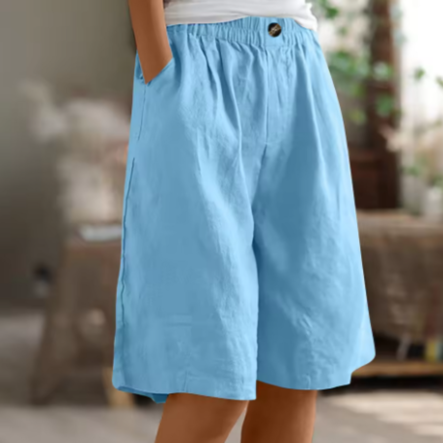 Image of Michele | Women's High-Waisted Culotte Shorts