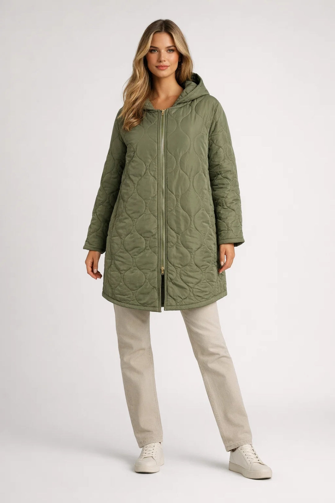 Image of Michelle | Women's Hooded Quilted Coat