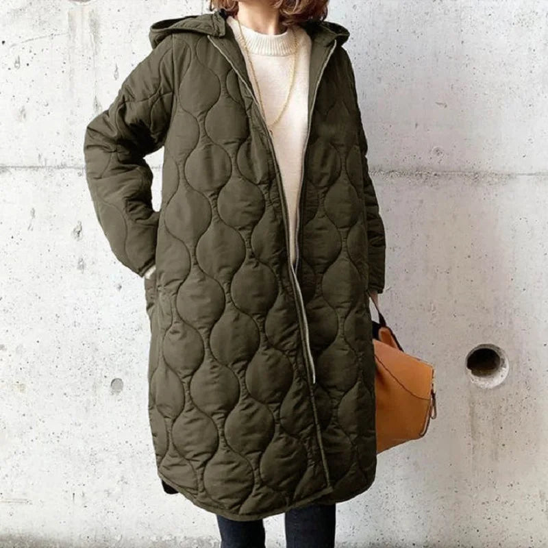 Michelle | Women's Hooded Quilted Coat - Image 1