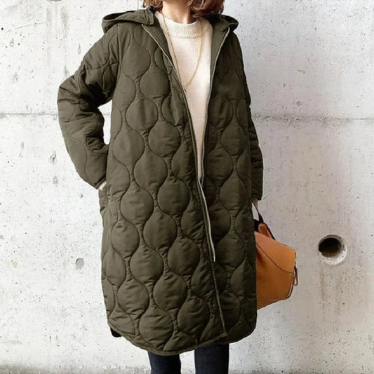 Michelle | Women's Hooded Quilted Coat - Image 1