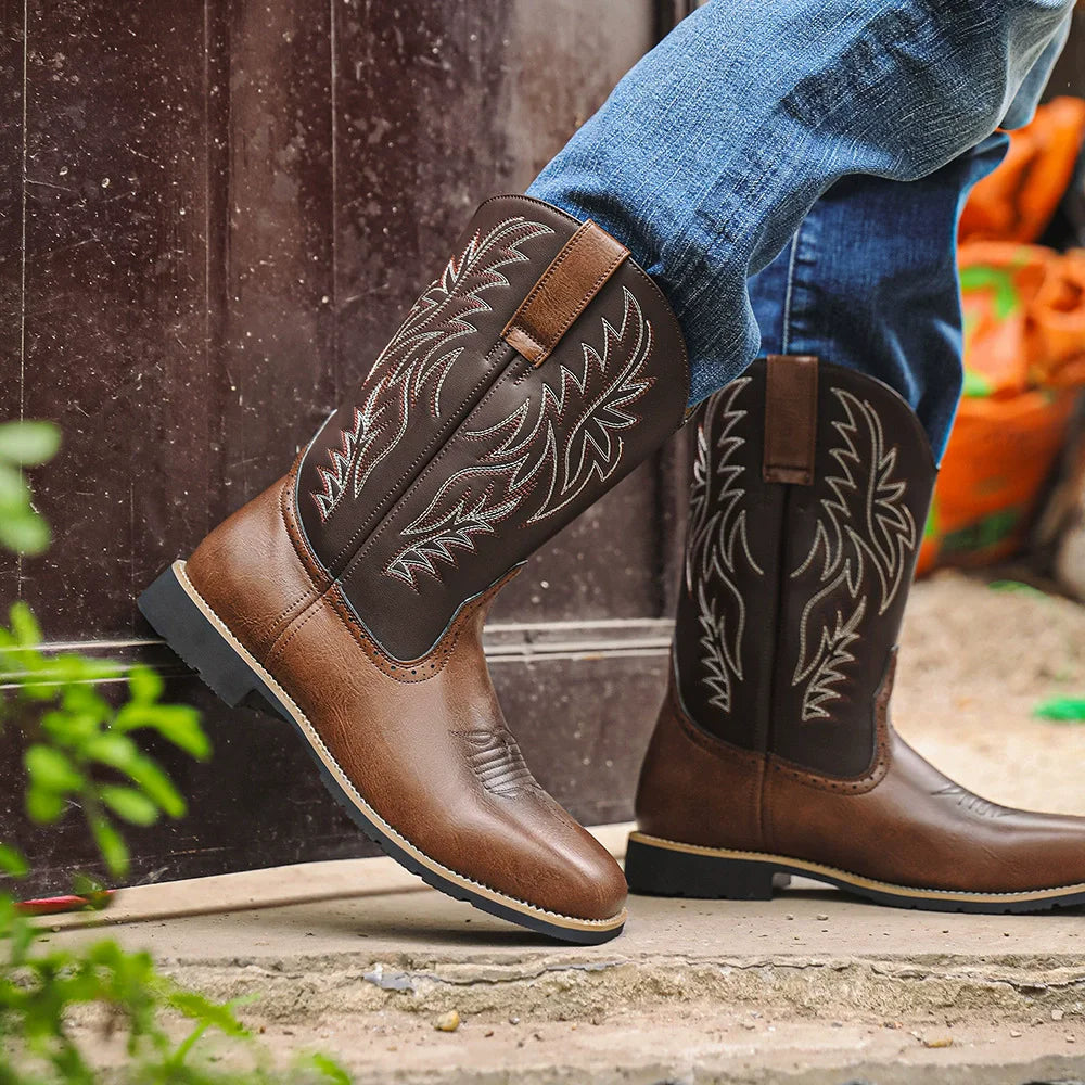 Mid-Calf Cowboy Boots