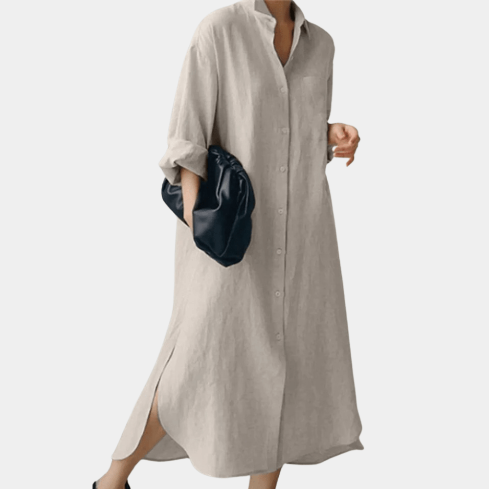 Image of Miley | Women's V-Neck Long Sleeve Maxi Dress