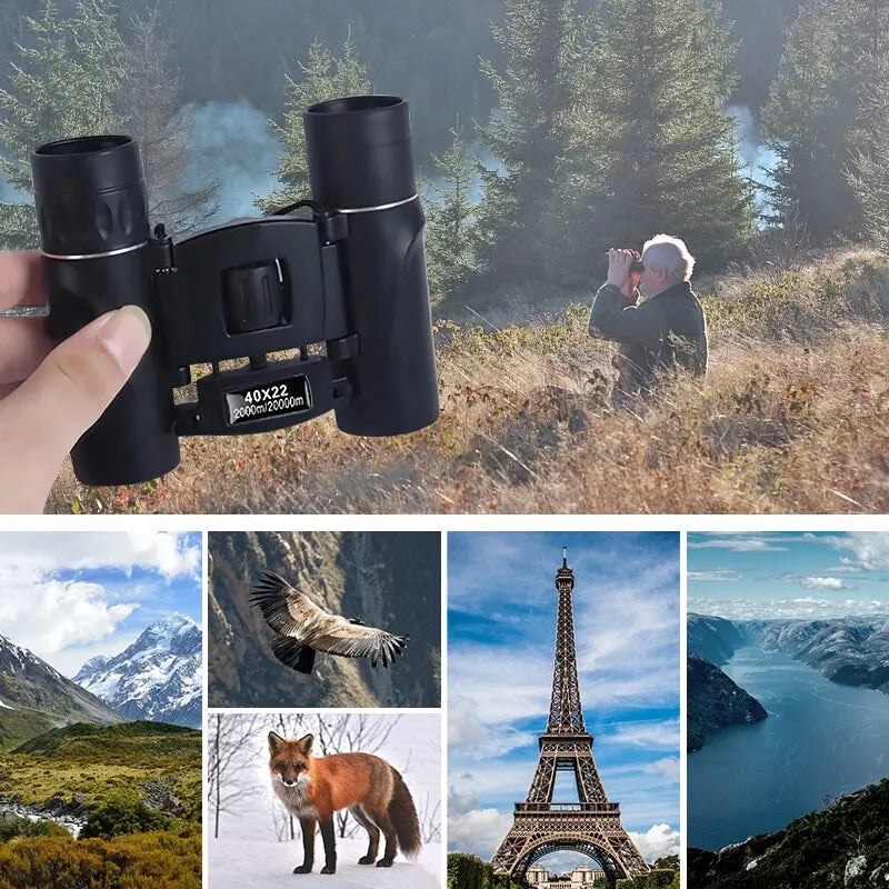Military Binoculars 40x22 | Professional Hunting Telescope - 2000m Range