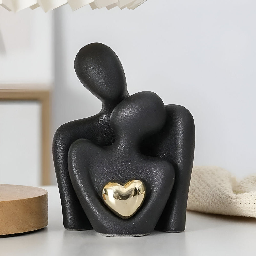 Minimalist Couple Figurine | Symbol of Closeness | Smooth Finish