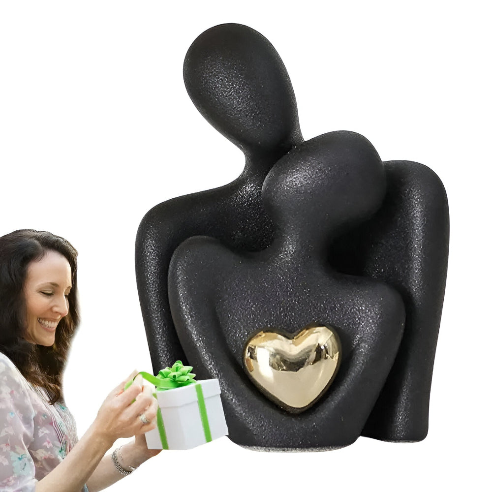 Minimalist Couple Figurine | Symbol of Closeness | Smooth Finish