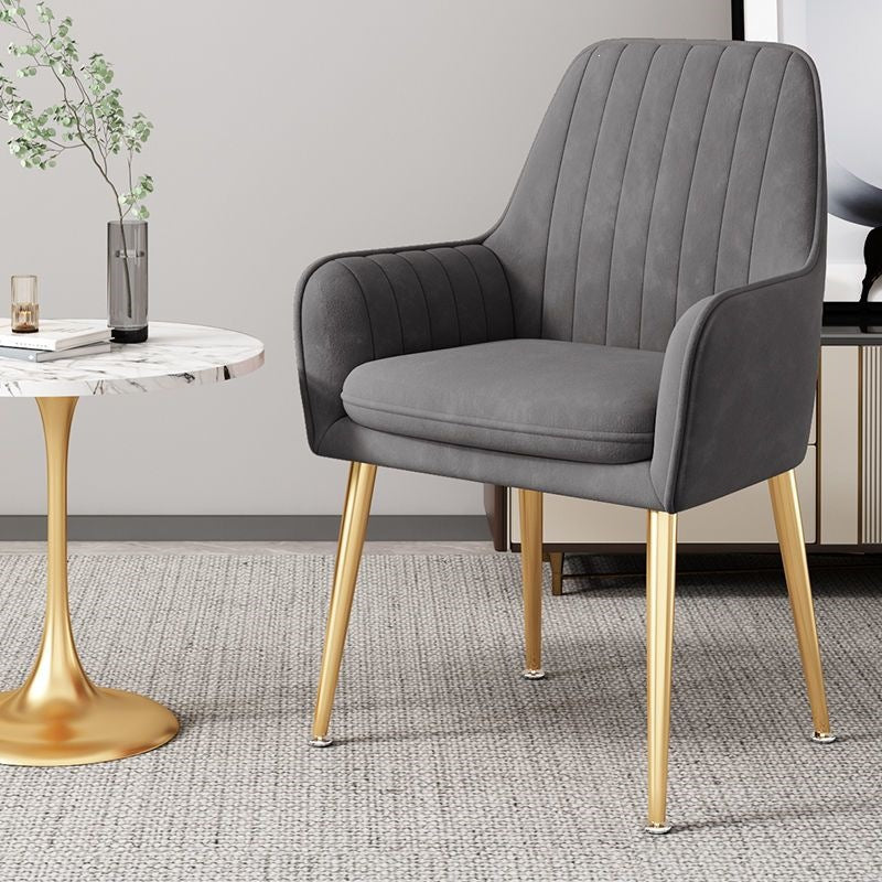 Modern Accent Chair with Gold Legs
