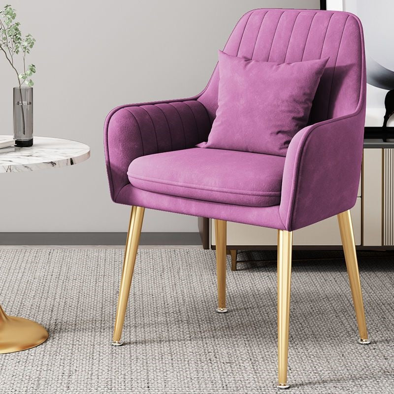 Modern Accent Chair with Gold Legs